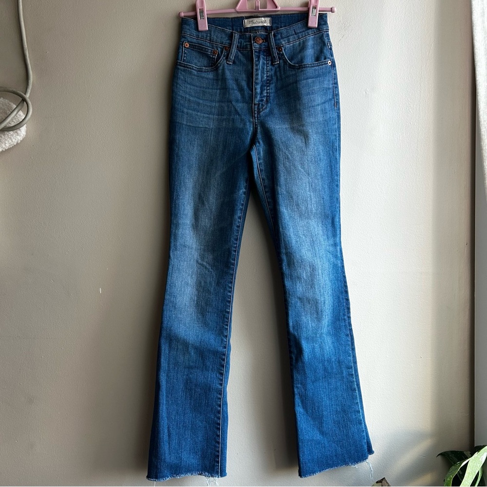 Madewell Flare Jeans in Deep Blue